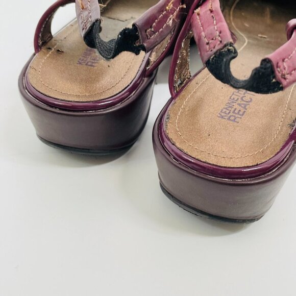 Kenneth Cole Reaction "Leaf Year" Wedge Size 8.5 - Picture 5 of 8